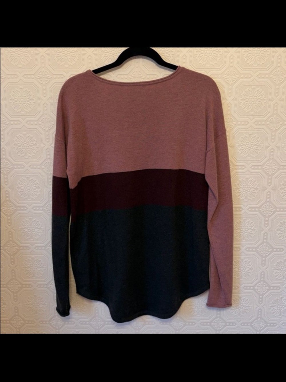 SmartWool Shadow Pine Crew Sweater Wool Blend in Nostalgia Rose Size L - Picture 6 of 6